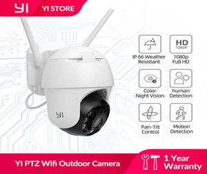 Yi ptz wifipoe dış mekan kamera 1080p dijital zoom otomatik ai insan izleme ip kamera IR Night Vision 2way Ses CCTV Kamera H0901251968002