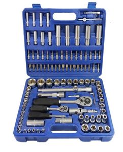 108pcs Tools Socket Set Automobile Motorcycle Car Apar Repair Recision Precision Ratchet Harench Drench Universal Saint Adplive Tool Kit1871860