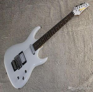 Fabrika tüm yüksek kaliteli Kore Aksesuarları IBZ JS2400 Joe Satriani Vibrato4779605 ile Beyaz Elektro Gitar