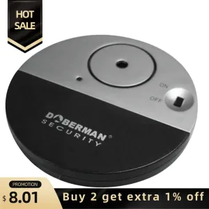 Комплекты Doberman Security 100db Беспроводной электронный вибрационный детектор дверной дверь датчик вибрации вибрации оповещения о безопасности.