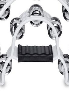 Good Deal Double Row Jingles Half Musical Tambourine Percussion Drum White Party KTV2937953