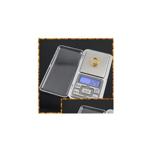 Tartım Ölçekleri Toptan 20pcs Mini Elektronik Cep Ölçeği 200g 0.01g Mücevher Diamond NCE LCD Ekran DHNWM Perakende Damla Teslimat