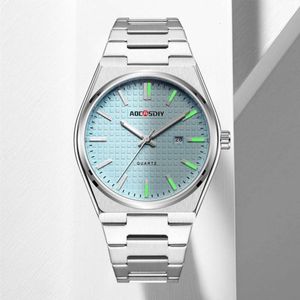 Aocasdiy New Fashion Steel Band Quartz Waterpronation Night Light Calendar Men's Watch Live трансляция