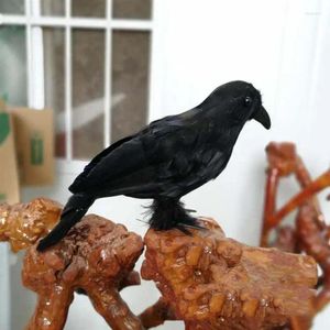 Parti Dekorasyon Toptan Yapay Karga Siyah Kuş Kuzgun Pervane Dekoru için Dekor Dekek Evi Etkinliği Ev Bar Malzemeleri Hediyeler
