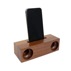 Двойной динамик Design Design Деревянный телефон держатели звучания