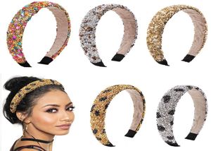 DHL INS Women Women Hair Bows Plect Bapoke Backged Bandana Bandana Gliter Glitter Glitter Crystal Accessories 6163688