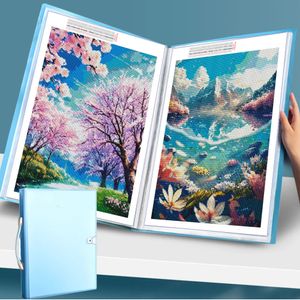 60 Page Diamond Painting Storage Book Portfolio Presentation Clear Pockets Большие папки PO Альбом канцелярских товаров 240407