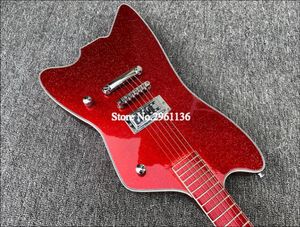 G6199 Billy Bo Jüpiter Big Sparkle Gümüş Kırmızı Thunderbird Elektrikli Gitar Metalik Kırmızı Kıdaş Korse Koreli Pikap Yuvarlak Giriş JAC4618077