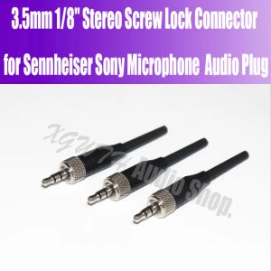 Mikrofonlar 3pcs DIY 3.5mm Vida Kilit Stereo Jack Fiş Lehim Konektörü Sennheiser Sony Microphone 3.5 Stereo Ses Fişi