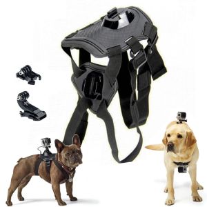 Aksesuarlar Gopro Hero için Ayarlanabilir Getirme Köpek Bandı 8 7 6 5 4 3 Köpek Kabuğu Göğüs Kemeri Kayışı Spor Kamera Montaj Tutucu Sjcam için Xiaoyi için