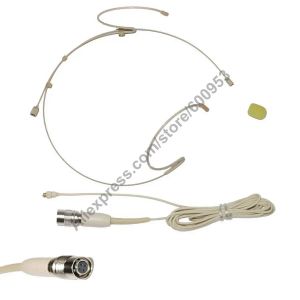 Mikrofonlar Micwl T31 Çıkarılabilir Çift Kulak Hook kafa kulaklığı Headworn, Audio Technica Kablosuz Hiroz için Teknik Mikrofon Mikrofon Mikrofon Mikrofon 4 Pin