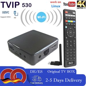 Box TVIP 530 HD Linux TV Box 1G 8G Android Amlogic S905W USB WiFi TV Box TVIP Sbox V.530 YouTube 4K HD IP TV Box Box