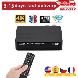 Kutu 4K Ultra HD 1080P Dijital DVBT2 TV Kutusu Mini Çok Fonksiyonlu TV Alıcı PVR Timeshift için Top Box Media Player Set