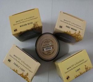 Великобритания версия 5 Colors Makeup Minerals Powder Originalmatte Foundation Makeup Powder с розничной коробкой DHL 7383912