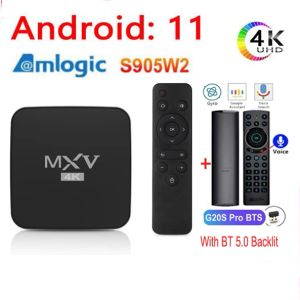 Box Mecool MXV Android 11.0 S905W2 четырехъядерный Smart TV Box 2GB 4GB RAM 16GB 64GB ROM 2.4G 5G WiFi BT5.0 против Tanix W2 4K Media Player