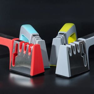 4 bıçak kalemlatıcı seramik mutfak bıçağı makas makas keskinleştirme aletleri kaymaz taban paslanmaz çelik