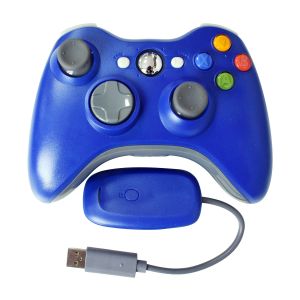 818DD Microsoft Xbox 360 2.4G Kablosuz Oyun Denetleyicisi GamePad Altın Kamu Atlaması Joystick Çift Şok Denetleyici Perakende Kutusu