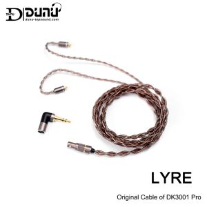 Konnektörler DUNU LYR Yükseklik OCC Bakır Yükseltme Kablosu MMCX/0.78mm Catchhold Connector ile DK3001 Pro için Orijinal Kablo