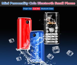 Super Mini Mini Complone K8 Push Button Mobile Phone Dual SIM -карт Bluetooth Dialer GSM Сотовые телефоны камеры 10 дюймов вручки телефон Celula3841278