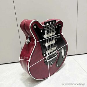 Akşam çantaları çantalar ve çanta kadınlar için lüks deri crossbody omuz çantası el yapımı gitar şekli üst kol çantaları çantası