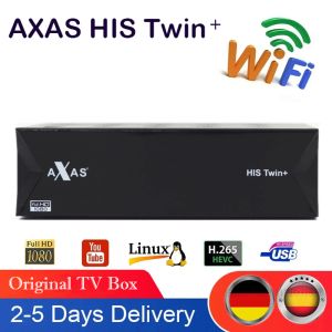 Kutu Yeni Uydu TV Alıcı 2x DVBS2 SAT TUNER AXA İLE İKİ+ LINUX E2 ON ATV TV Kutusu Değiştirme Zgemma TV Kutusunu