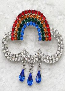 Цельный C797 разноцветный кристалл со стразами и радужными качелями, брошь-булавка, модные украшения, подарок1582977