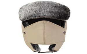 Мужчины женские шляпы маски набор наушников сгущенной теплой зимой для на открытом воздухе велосипедная ветропроницаемая хлопчатобумажная шляпа для охотничьей шляпы Masks5750995