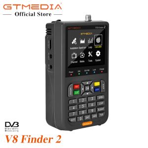 Box GTMedia V8 Finder 2 Digital Satellite Signal Finder DVBS/S2/S2X 1080P HD H.264 V8 Finder2 TV Satfinder melhor do que Finder Meter Meter Meter Meter