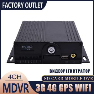 Recorder 4 Channel DVR 4G GPS WiFi SD Card автомобиль Black Box 1080p Mobile MDVR