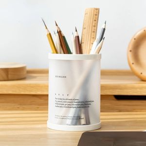 Silindirik çıkarılabilir masaüstü kalem tutucu organizatör ofis aksesuarları kalem standı depolama kutusu kutu kırtasiye öğretmen hediyeleri