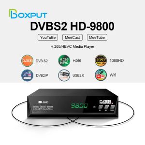Kutu Uydu Decoder HD 1080P DVBS2 Güncellenmiş Süper/Prime Uydu TV Alıcı H.265 HEVC Reseptörü Dijital TV Kutusu Destek USB WiFi