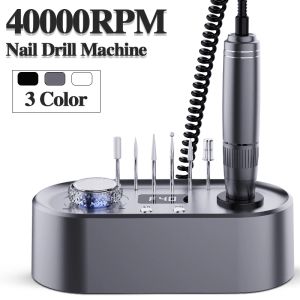 Games 40000RPM Drill Drill Hine Electric Nail File с ЖК -дисплеем Speed Display Manicure Efile Drill для акриловых гвоздей