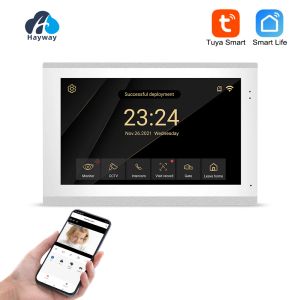 Intercom 10 -дюймовый Highdefinition Villa Video Intercom Display 1080p Беспроводная сеть Tuya, мобильное обнаружение, разблокировка и т. Д.