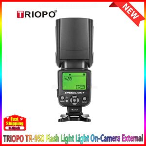 Aksesuarlar Triopo TR950 Flash Light Light Oncamera Canon Nikon DSLR Flash Kamera Yüzüğü Flash Kamera Speedlite için Harici Evrensel