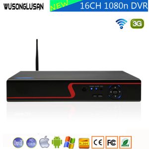 Kaydedici 16CH 1080N DVR 5in1 XMEYE H265 NVR WiFi DVR 16 Kanallar XVI Analog AHD CVI TVI IP P2P Gözetim Güvenliği için Video Kaydedici