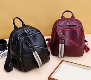 4 colori Top vintage zaino vintage Ladies PU Leather Brackpacks Borse Fashion Waterproof Travel Bags Agget Caspetti 9043863