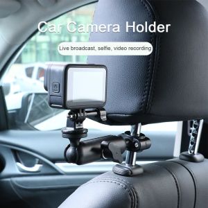 Kameralar Video Kayıt Aracı Dayanıklı ayarlanabilir açı iç araba kamera tutucu vlogging kamera aksesuarları başlık montajı