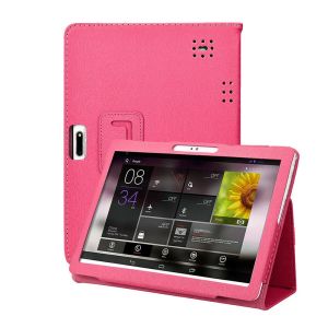 Vaka Universal 10/10.1 inç Deri Stand Kapağı Android Tablet 24x17cm PC Koruyucu Kapak Tablet Klavye Kahve Koruyucu
