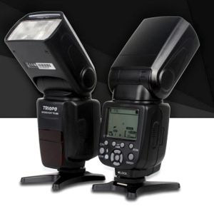 Çantalar Triopo TR988 TTL Flash Light Profesyonel Speedlite Senkronizasyon Kamera Canon Nikon D5300 D200 D3400 D3100 DSLR Kameralar