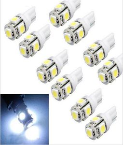 20x T10 194 168 W5W 5050 5 SMD 5 LED Yüksek Güç LED LED BEYAZ BEYAZ KIRMI