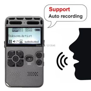 Oyuncular Digitale Voice Recorder Audio Opname Dictaphone LED Ekran Sesli etkinleştirilmiş 8GB Geheugen Ruisonderdrukking Gratis Versing