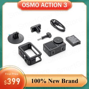 Kameralar DJI Osmo Action 3 4K/120FPS Süper çapında FOV Kamera 160 dakika Maks.