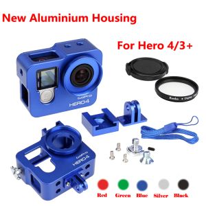 Камеры New Go Pro Hero 4 3+ камера аксессуары алюминиевый металлический корпус