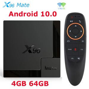 Kutu X96 Mate Yeni TV Kutusu Android 10 Allwinner H616 4GB 64GB 32GB Akıllı TV Kutusu 2.4G 5G WiFi BT5.0 4K TVBox Medya Oynatıcı Set Üst Kutu