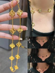 10 elmas kolye yeni moda klasik yonca kolye cazibesi 18k gül altın gümüş kaplama evi için womengirl Valentine'nin nişan tasarımcısı mücevher hb