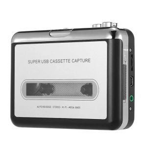 Портативный кассет -плеера Player Portable Player Player захватывает кассетный рекордер через USB, совместимый с ноутбуками и ПК.