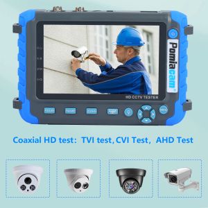 Profesyonel CCTV Test Cihazı 8MP AHD TVI CVI CVBS Güvenlik Kamerası HD PTZ Denetleyicisi UTP Kablo Testi DC 12V Çıktı