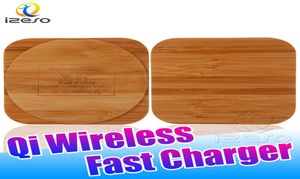 Wood Qi Wireless Charger Pad Bamboo -Qienable Fast Charging Pads для iPhone 13 12 Pro Max 11 Samsung S21 Ultra Charcers с RETAI1298436