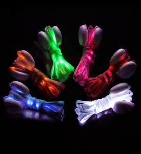 Gadget çok renkli moda parıltı LED Shoelaces Flash Neon Ayakkabı Dantelleri Flashing Luminous Shoelace Spor Koşu Partisi Yüksek Qualit7011096