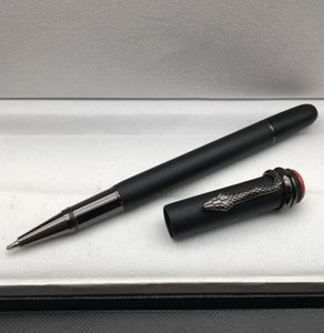 Целая матовая черная металлическая ручка с шариковыми ручками с змеей офисные канцелярские товары поставляют роскошные мужские ручки для шариков без коробки2320395
